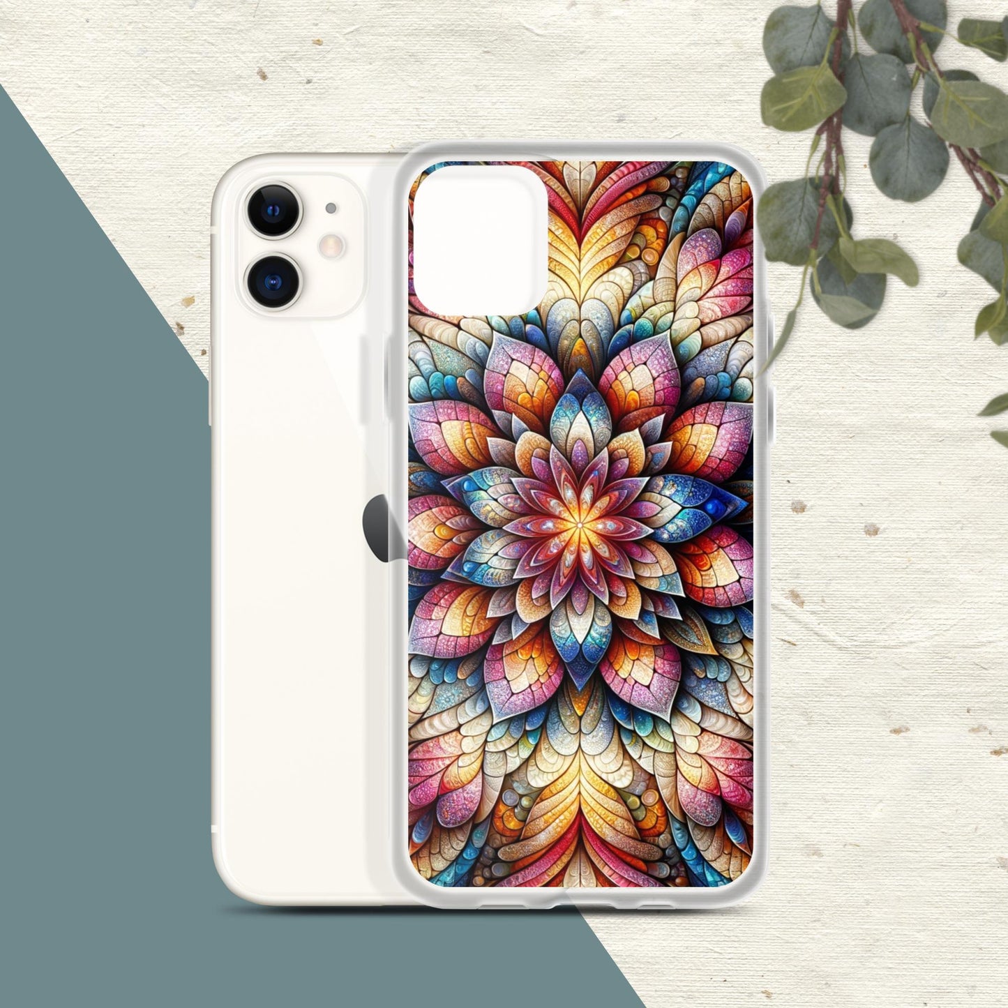 Floral Fractals Clear Case for iPhone®