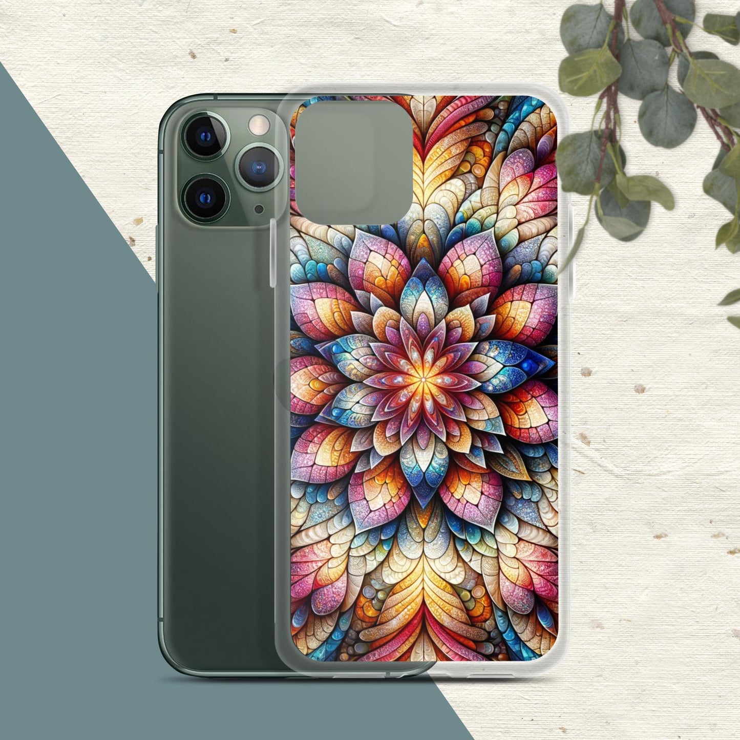 Floral Fractals Clear Case for iPhone®