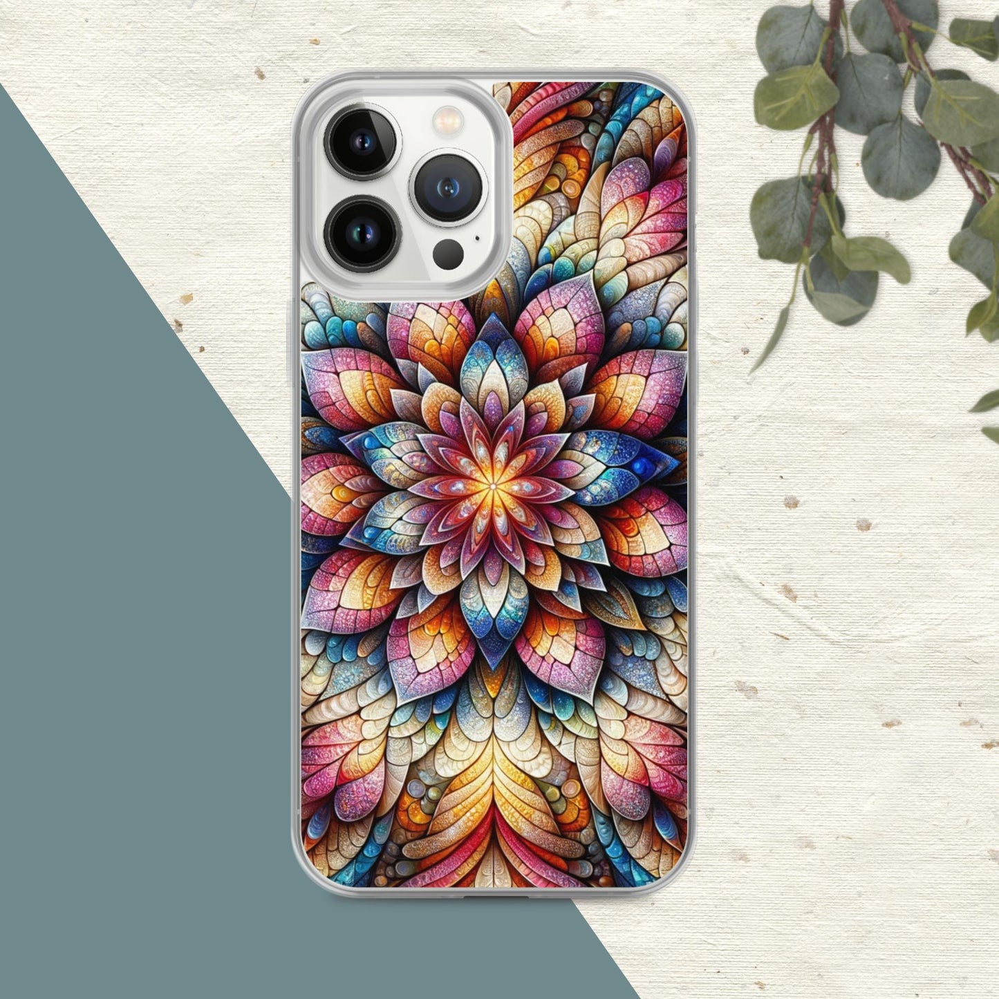Floral Fractals Clear Case for iPhone®