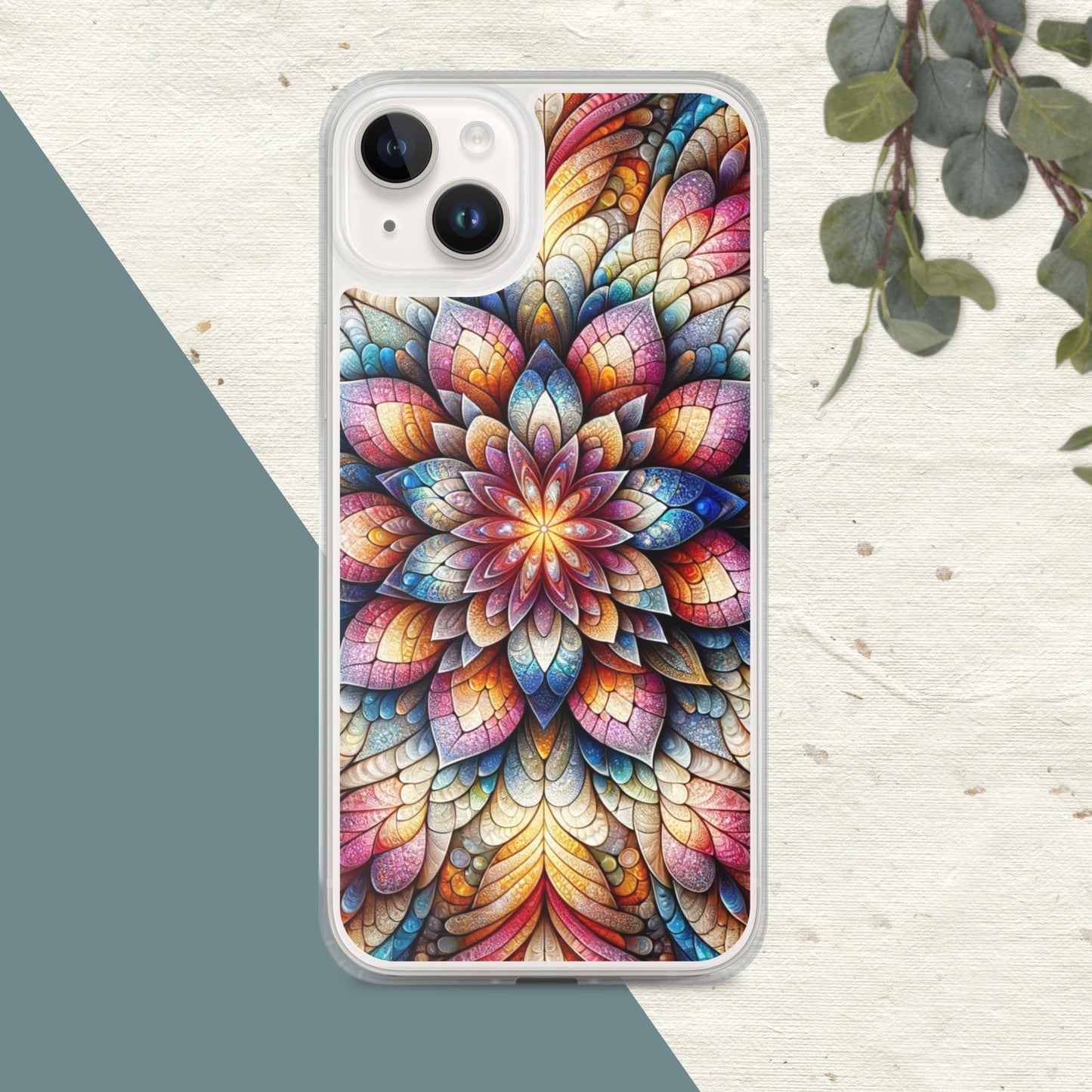 Floral Fractals Clear Case for iPhone®