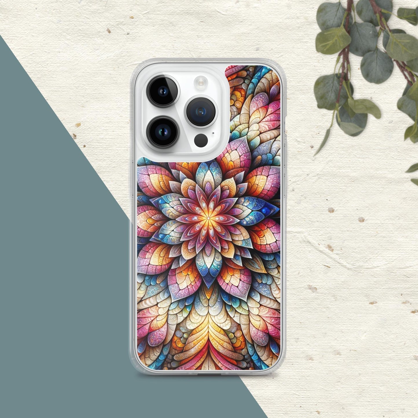 Floral Fractals Clear Case for iPhone®