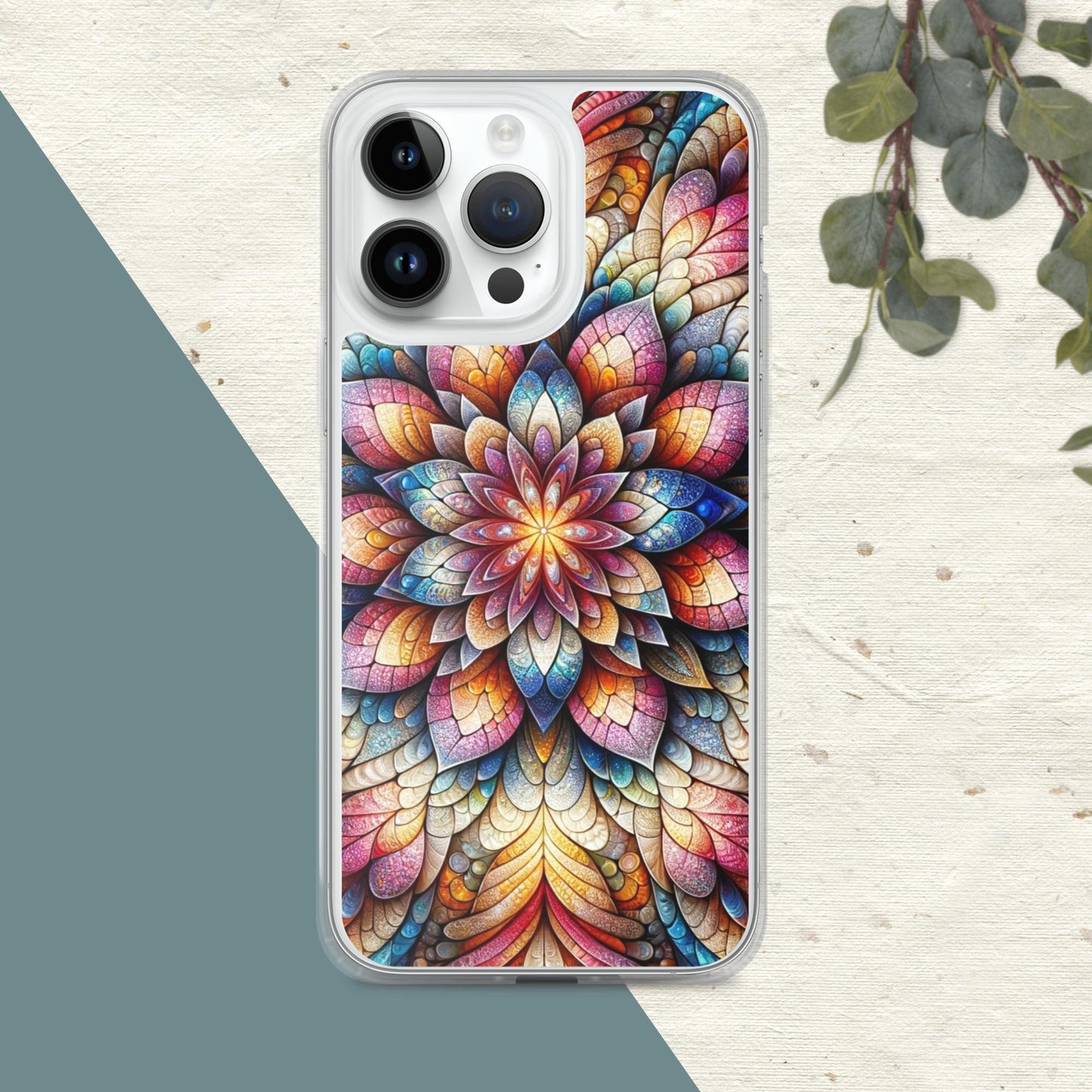 Floral Fractals Clear Case for iPhone®