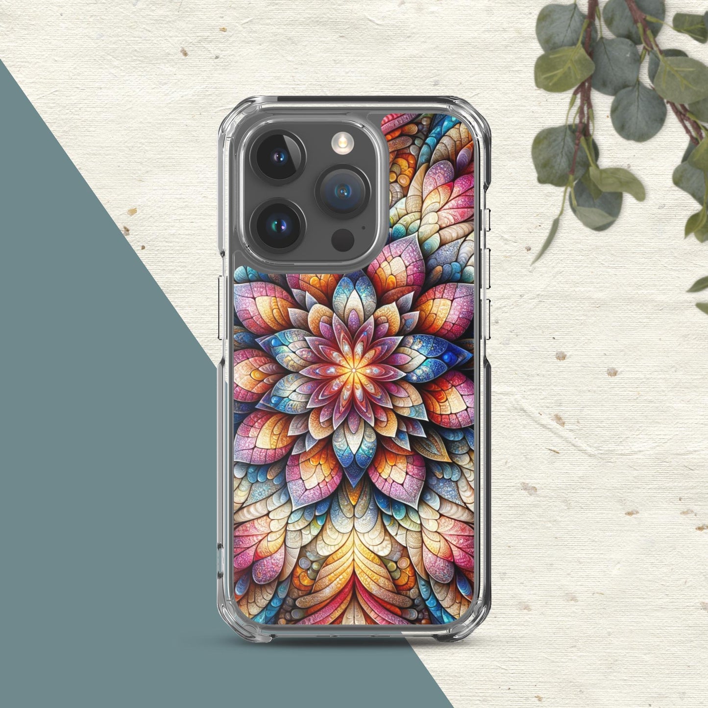 Floral Fractals Clear Case for iPhone®
